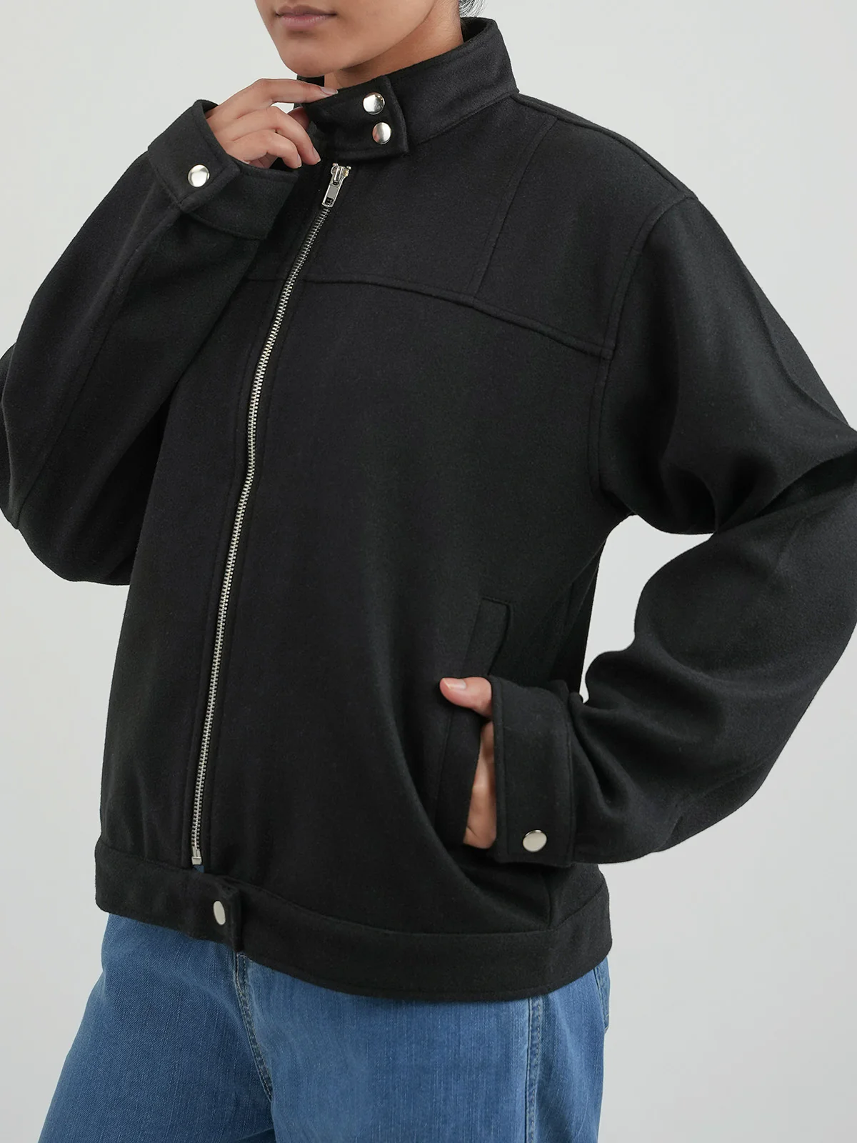 "ABEEKU" Soft Stylish Woolen Jacket - Image 4