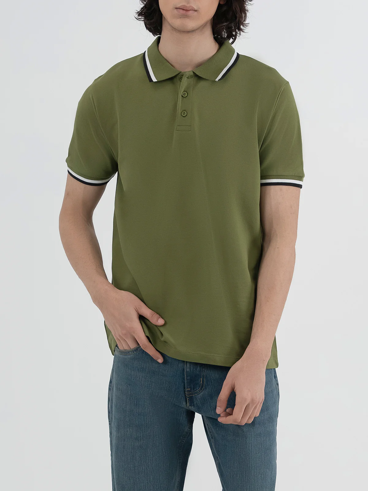 "ABELLE" Regular Fit Pique Polo Shirt