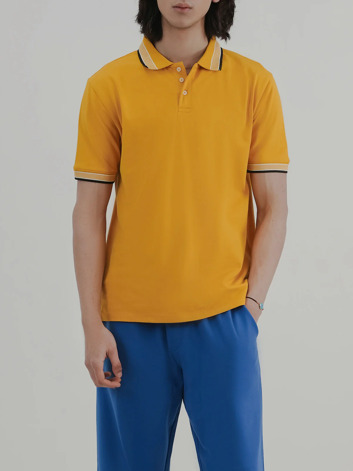 "ABELLE" Regular Fit Pique Polo Shirt