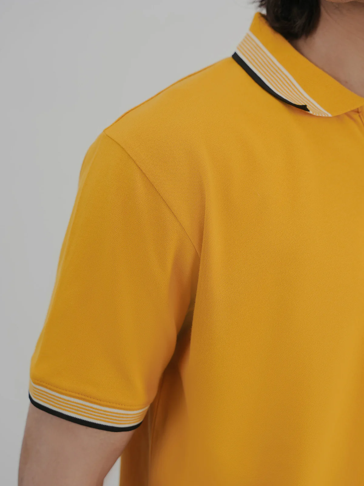 "ABELLE" Regular Fit Pique Polo Shirt - Image 4