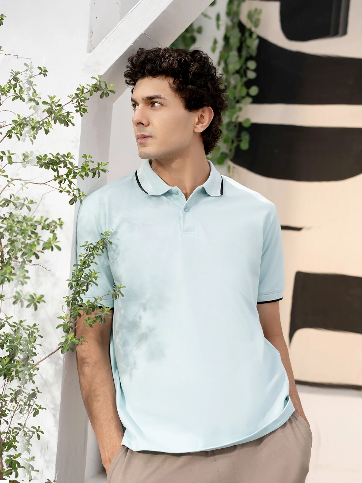 "ABELLE" Regular Fit Pique Polo Shirt
