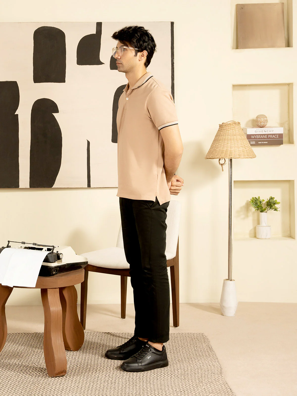 "ABELLE" Regular Fit Pique Polo Shirt - Image 6