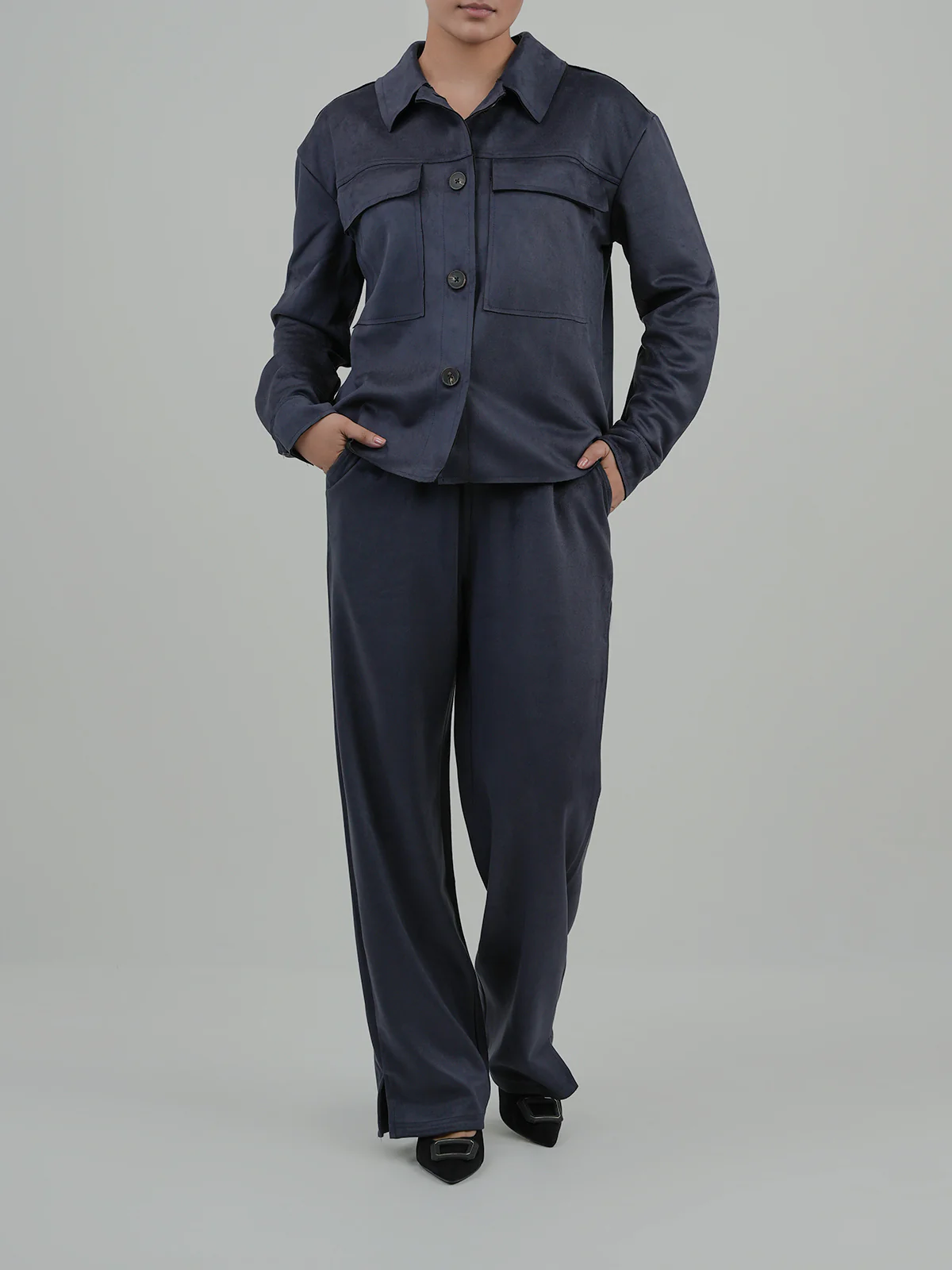"ACCIAI" Regular Fit Fleece Co-Ord Set