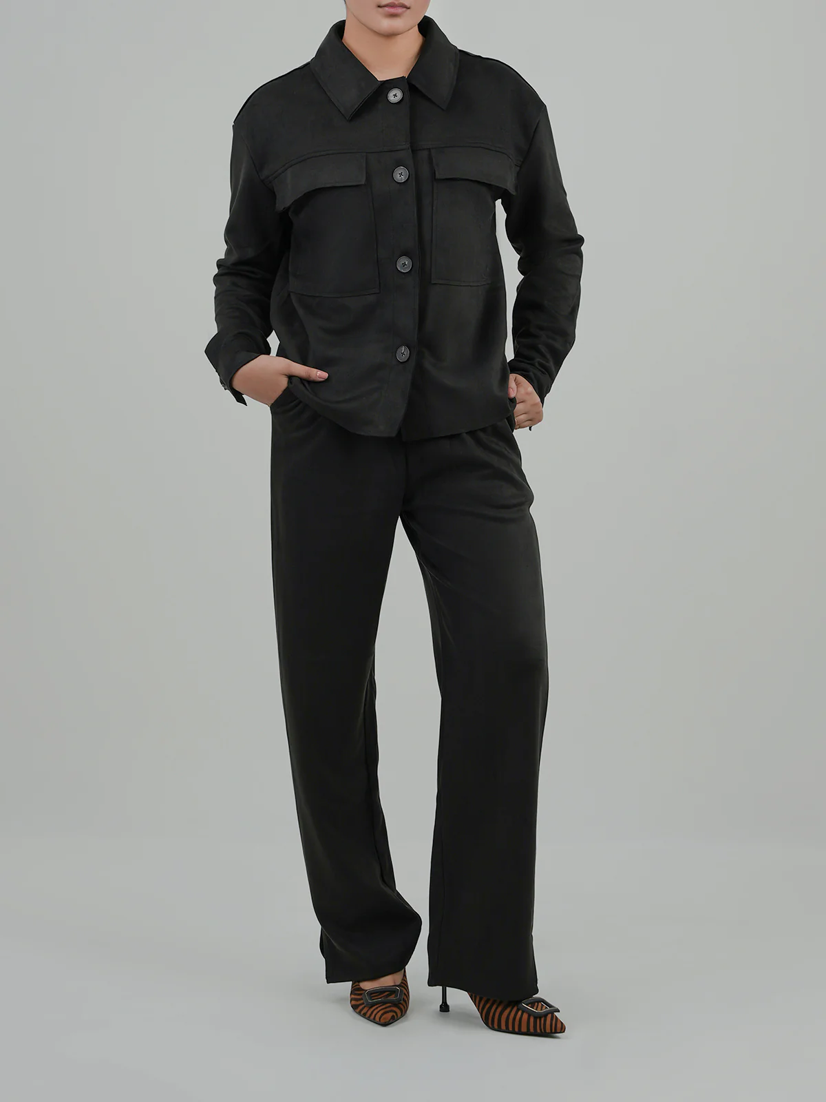 "ACCIAI" Regular Fit Fleece Co-Ord Set