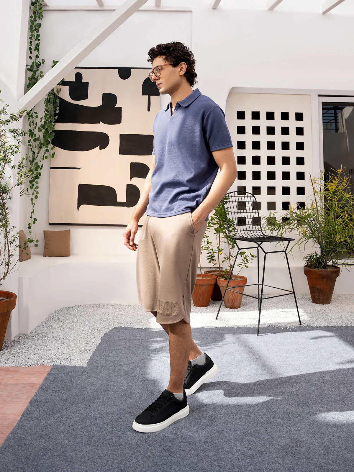 "ACQUEL" Regular Fit Jacquard Polo Shirt - Image 2