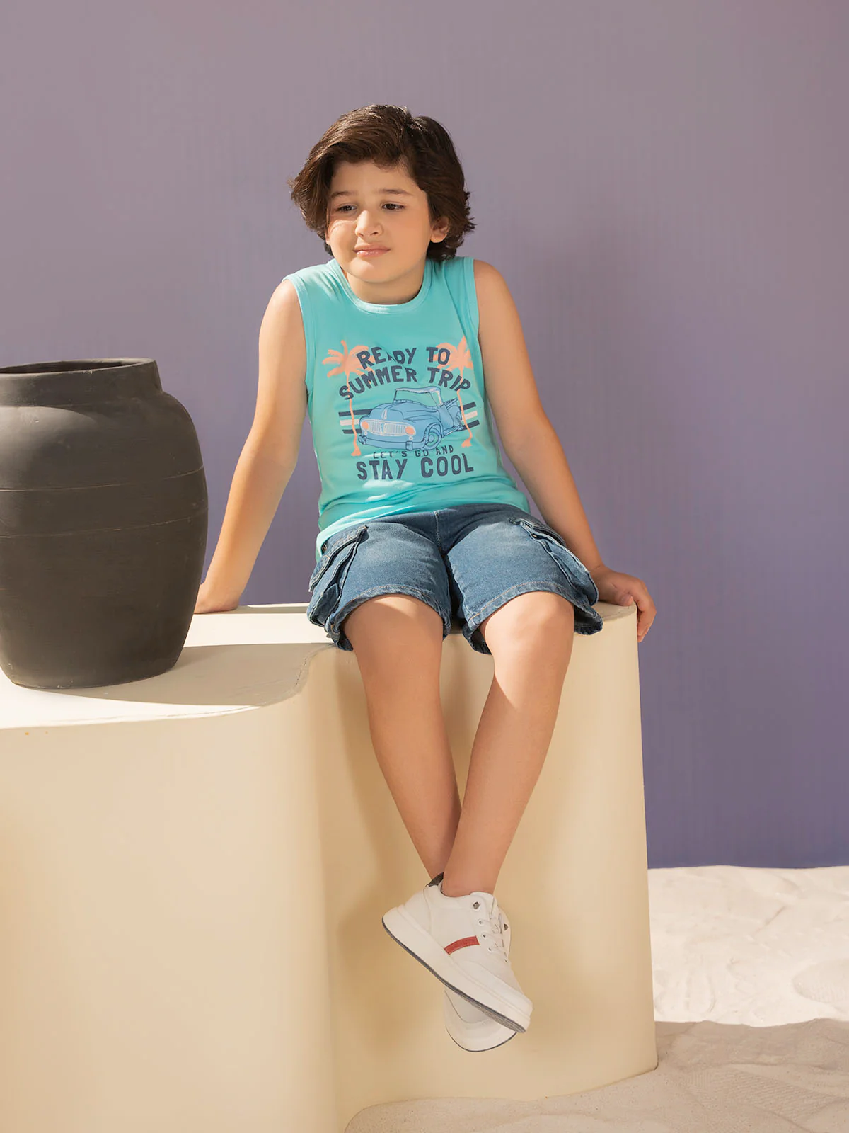 "ADEYA" Basic Graphic Tank Top - Image 3
