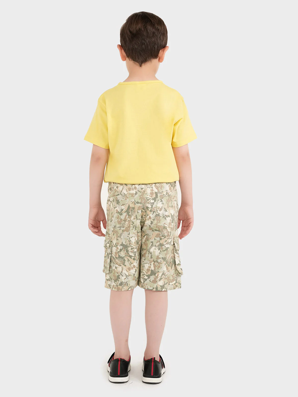 "ADRINA" Cotton Camouflage Shorts - Image 4