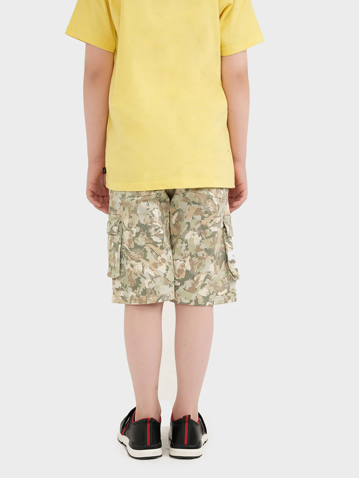 "ADRINA" Cotton Camouflage Shorts - Image 5
