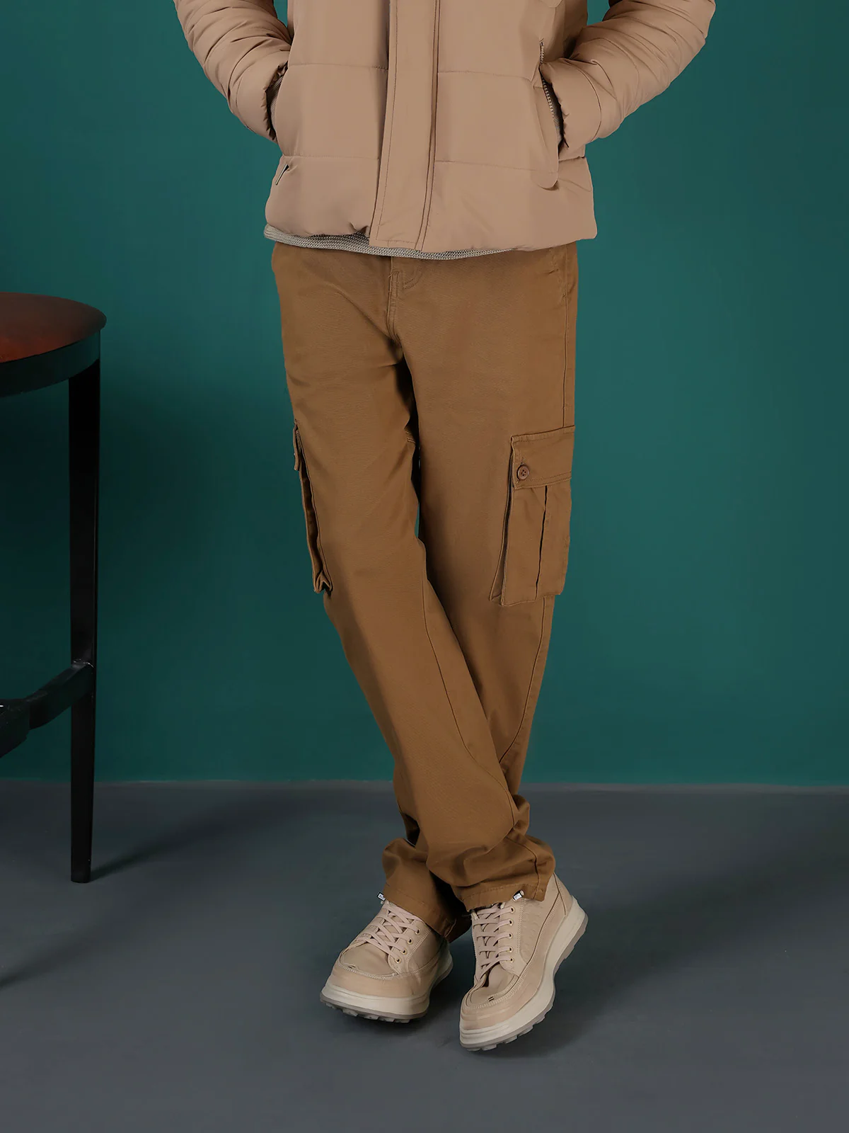 "AINSLEY" Woven Cargo Twill Trousers - Image 3