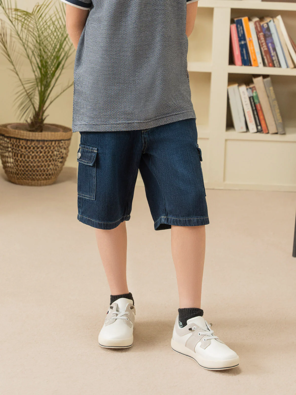 "AITLYN" Cargo Fit Denim Shorts