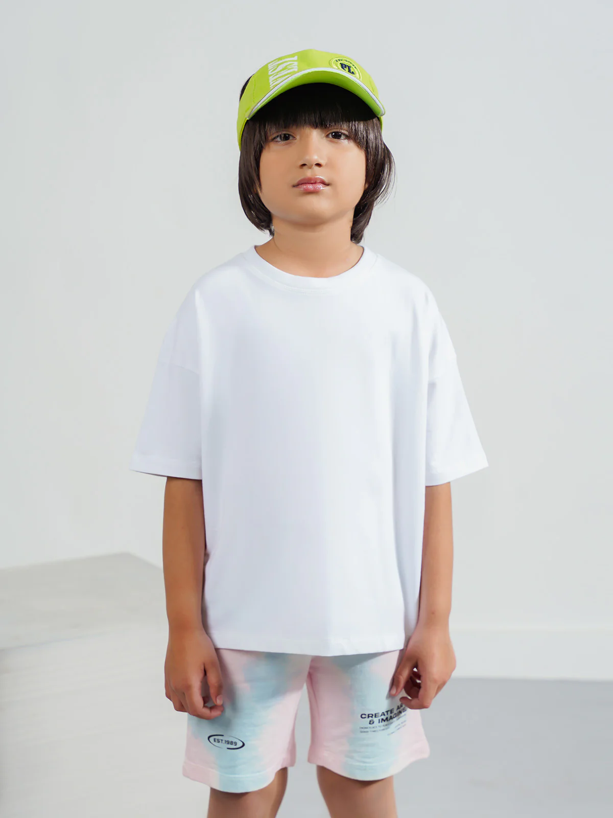 "AKEMI" Drop Shoulder Basic T-Shirt - Image 2