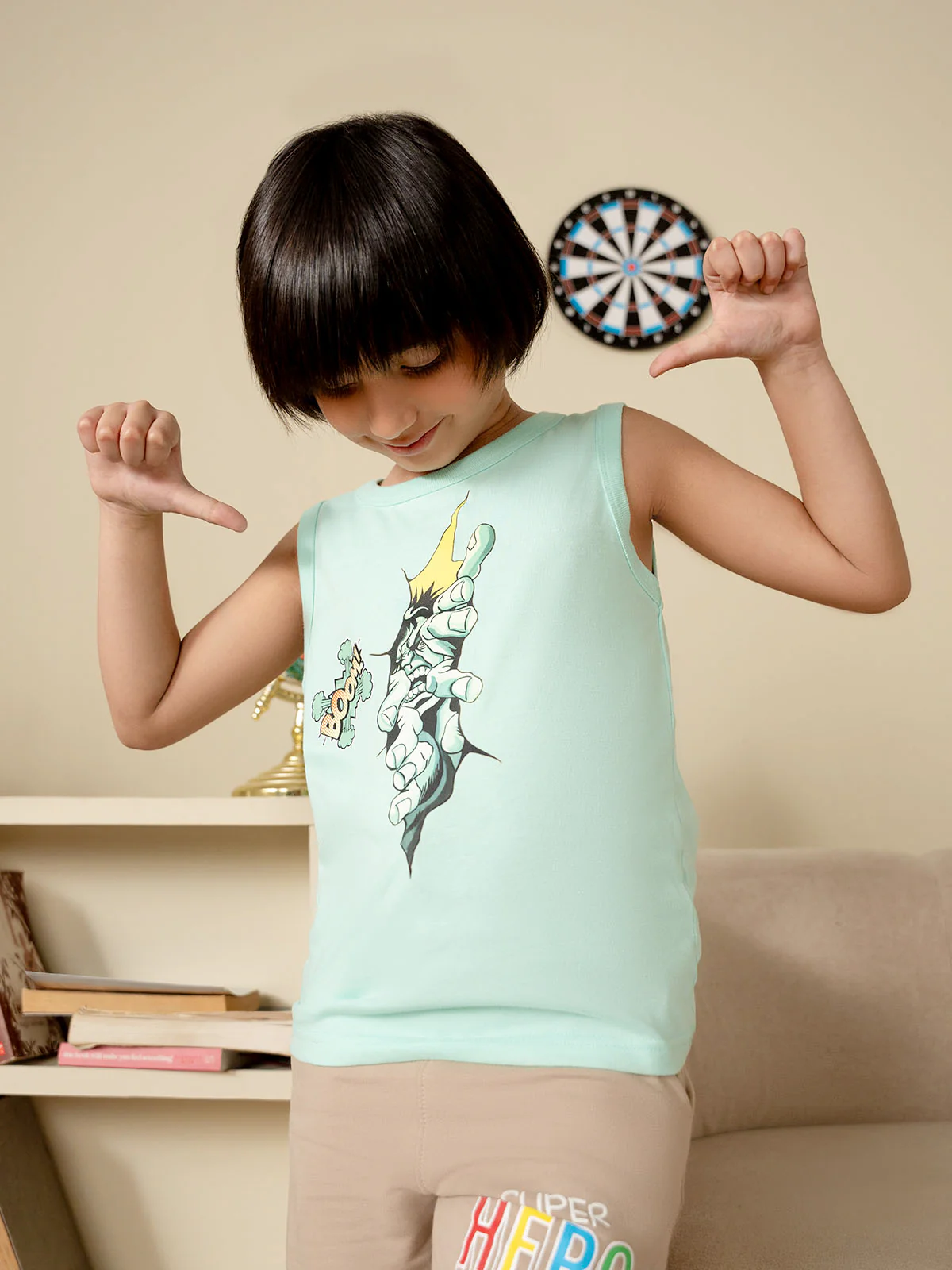 "ALAIN" Graphic Regular Fit Tank Top - Image 3