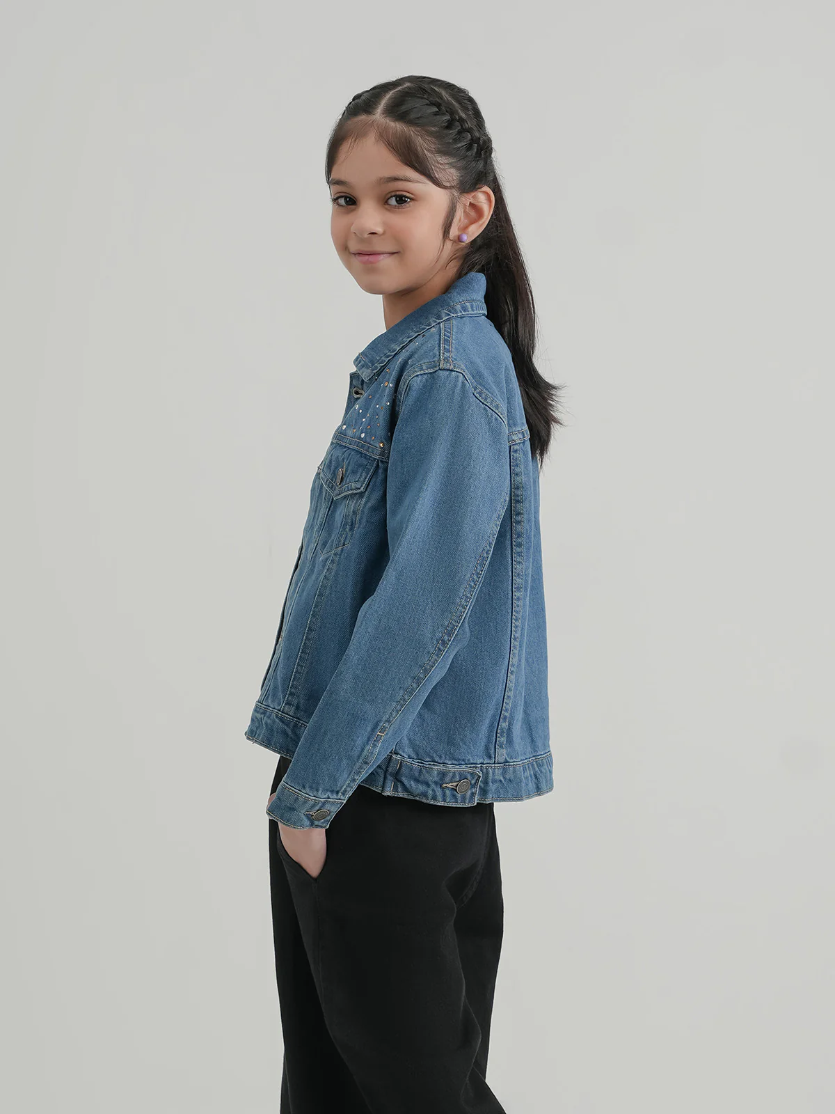 "ALARIC" Stylish Regular Fit Denim Jacket - Image 2