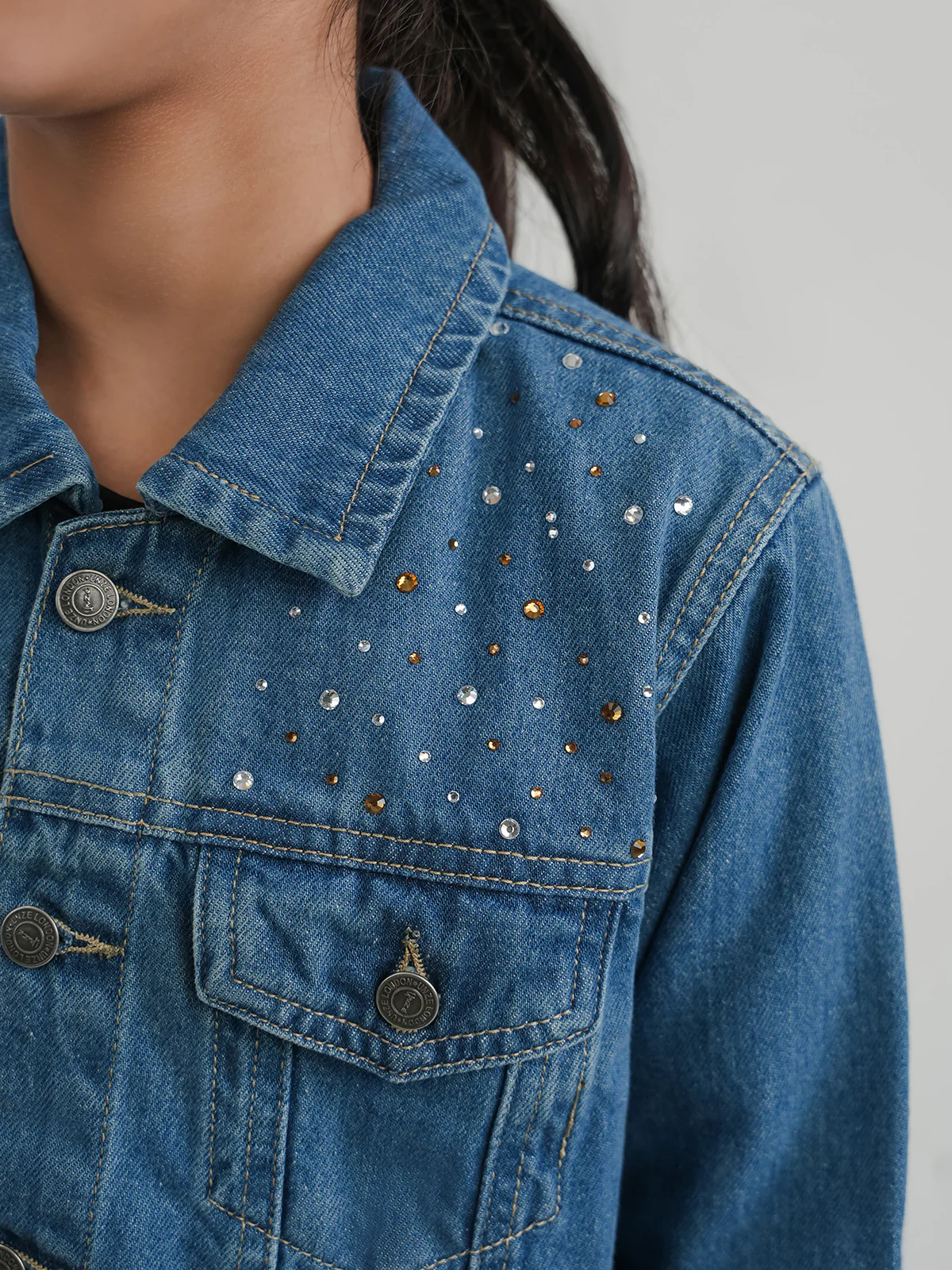 "ALARIC" Stylish Regular Fit Denim Jacket - Image 5