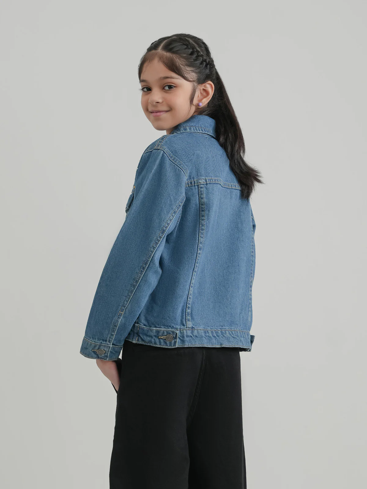 "ALARIC" Stylish Regular Fit Denim Jacket - Image 6