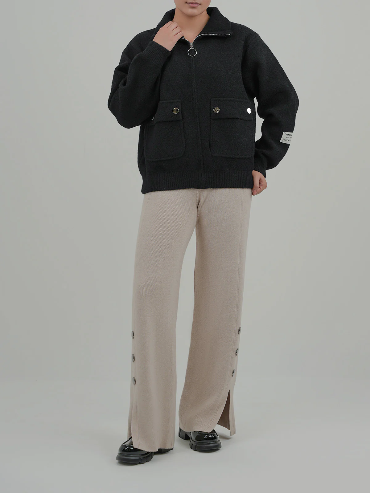 "ALAYJA" Warm and Comfy Fleece Jacket - Image 2