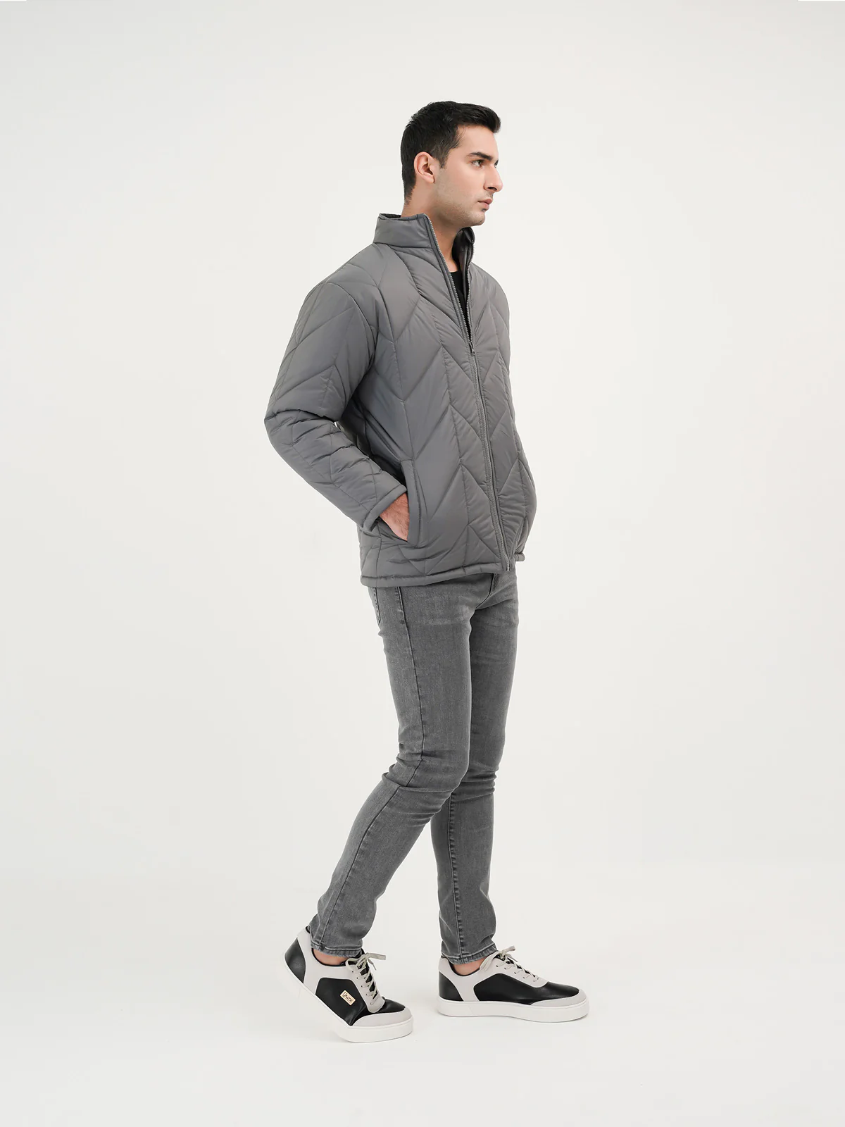 "ALCYONE" Casual Zipper Puffer Jacket - Image 3