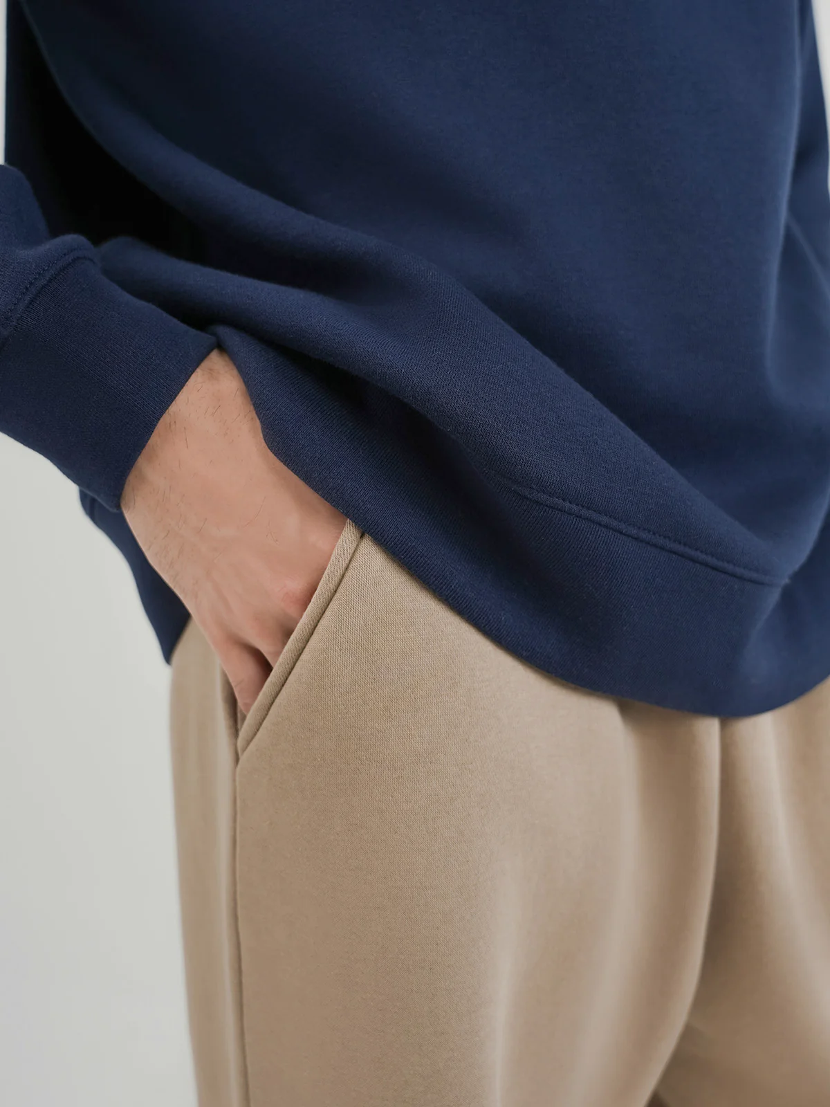 "ALDANA" Basic Regular Fit Fleece Trousers - Image 3