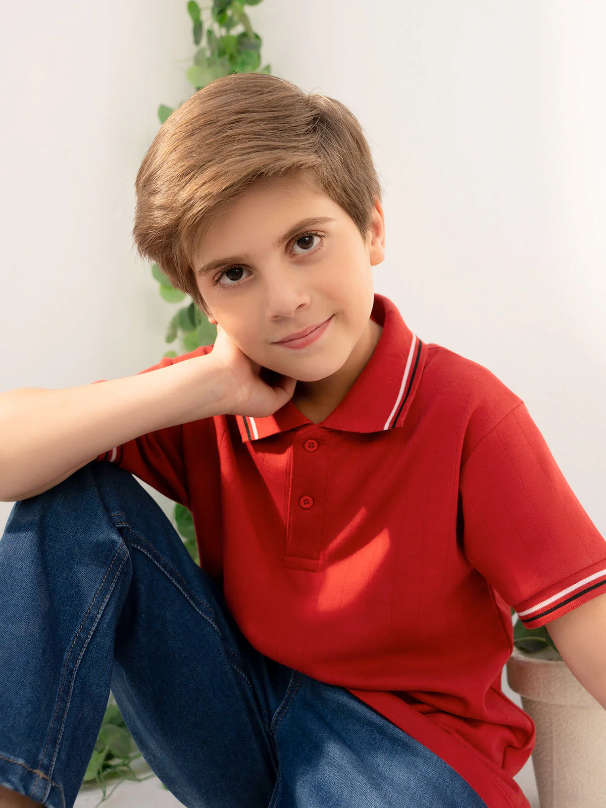 "ALEJAN" Regular Fit Pique Polo Shirt - Image 4