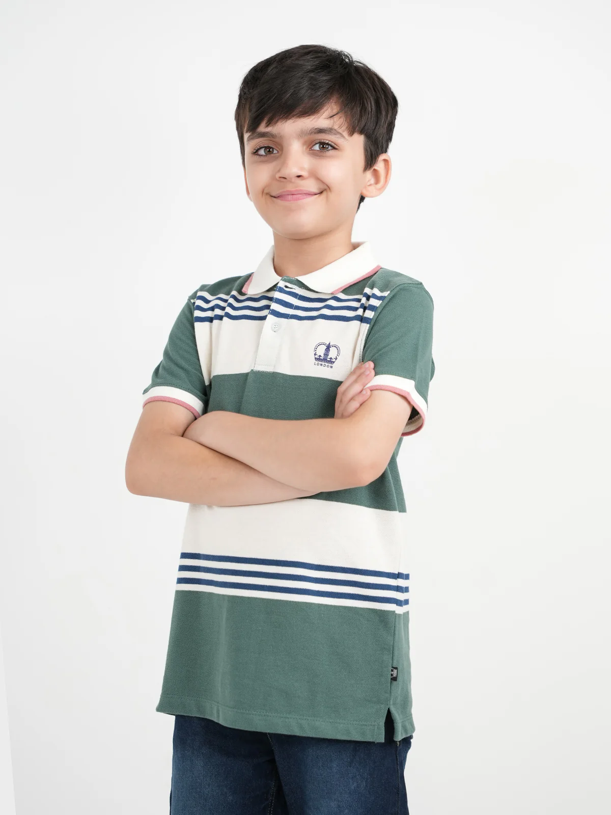 "AMADI" Kids Casual Summer Polo Shirt - Image 3