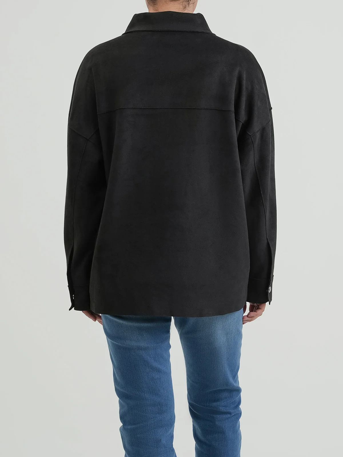"AMAKA" Structured Fit Suede Jacket - Image 7