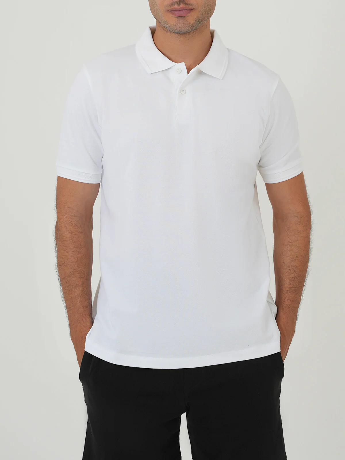 "AMAXA" Basic Regular Fit Polo Shirt - Image 4