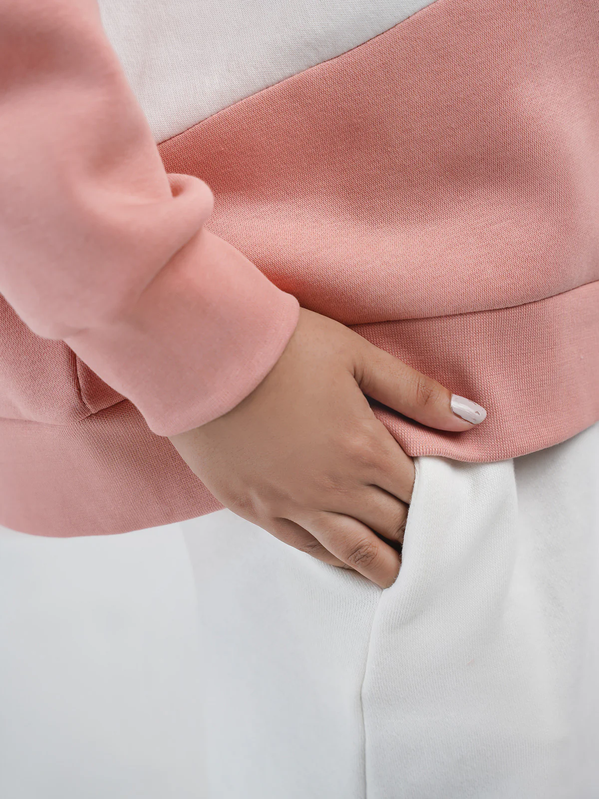 "AMBRA" Cut Design Pull Over Hoodie - Image 4