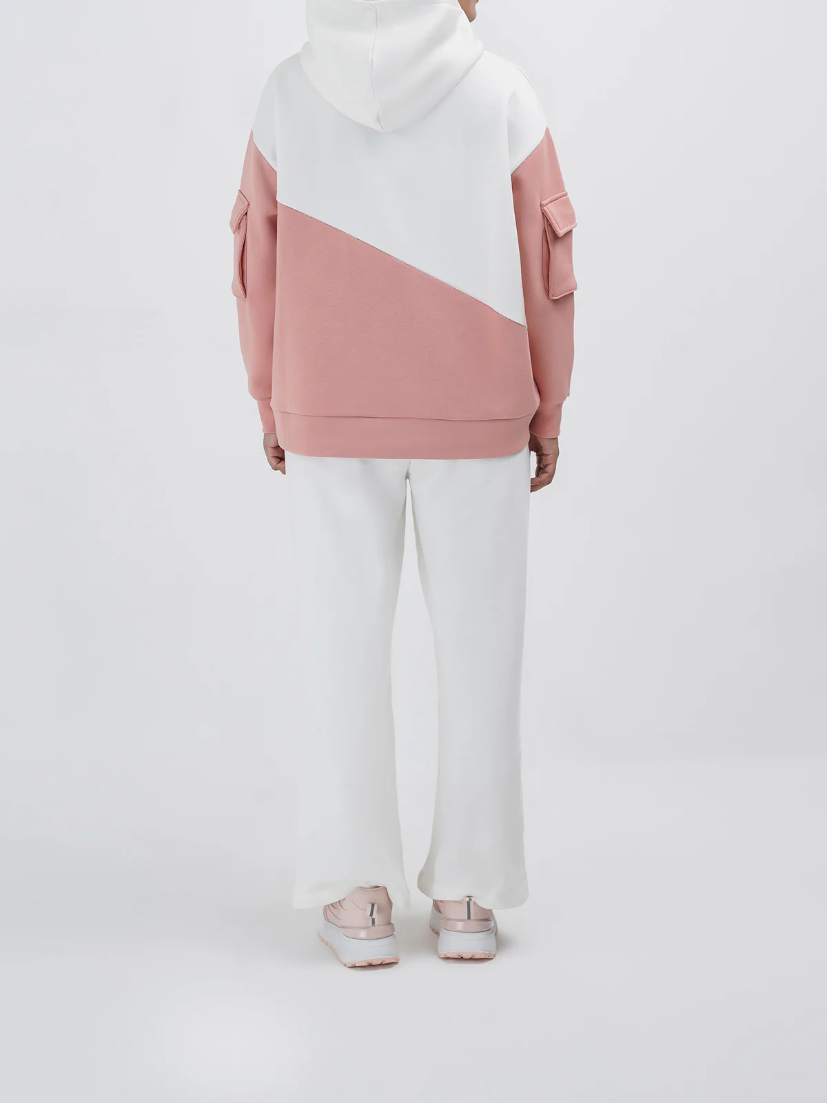 "AMBRA" Cut Design Pull Over Hoodie - Image 5
