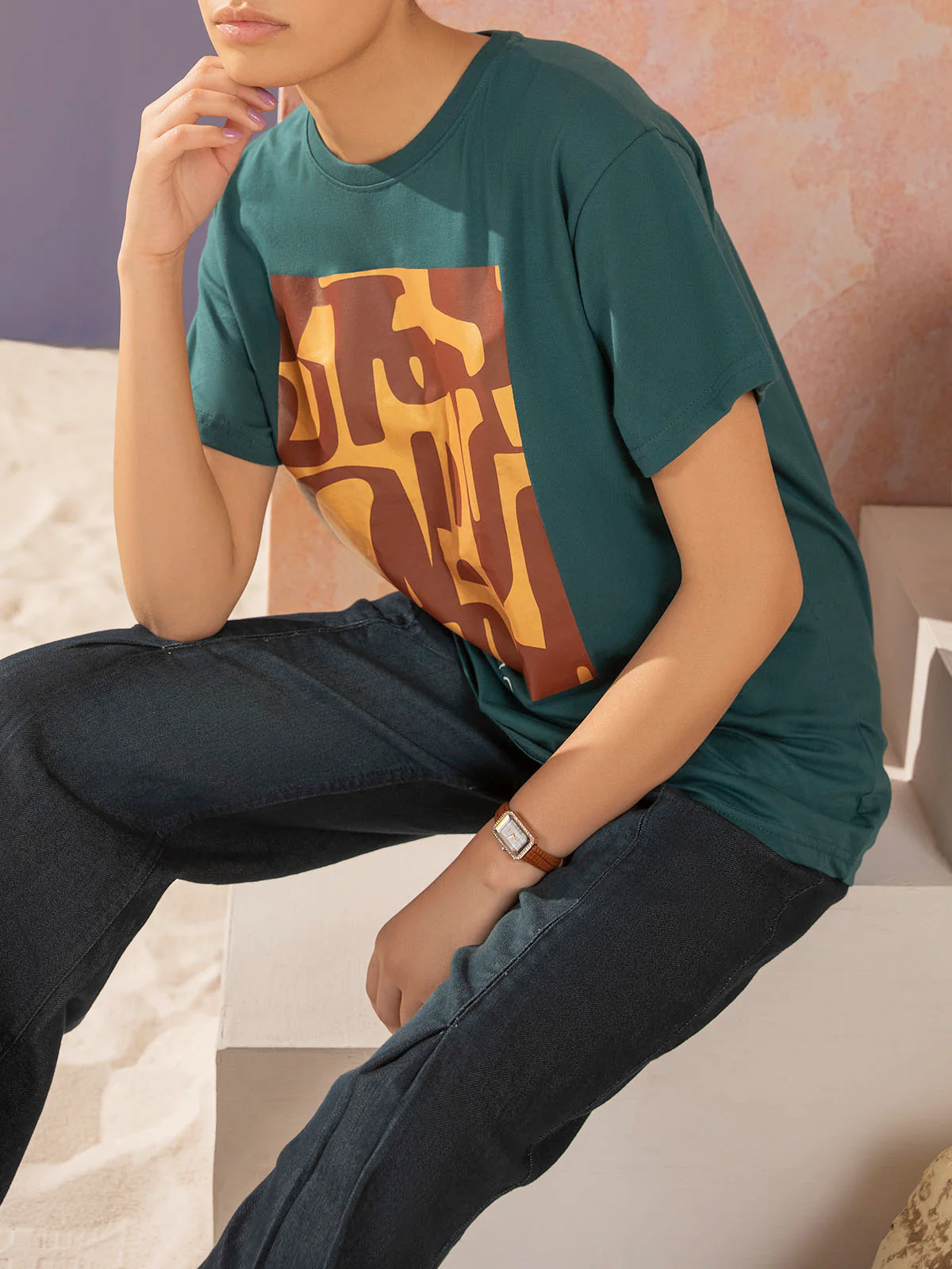 "AMIRIR" Graphic Regular Fit T-Shirt - Image 5