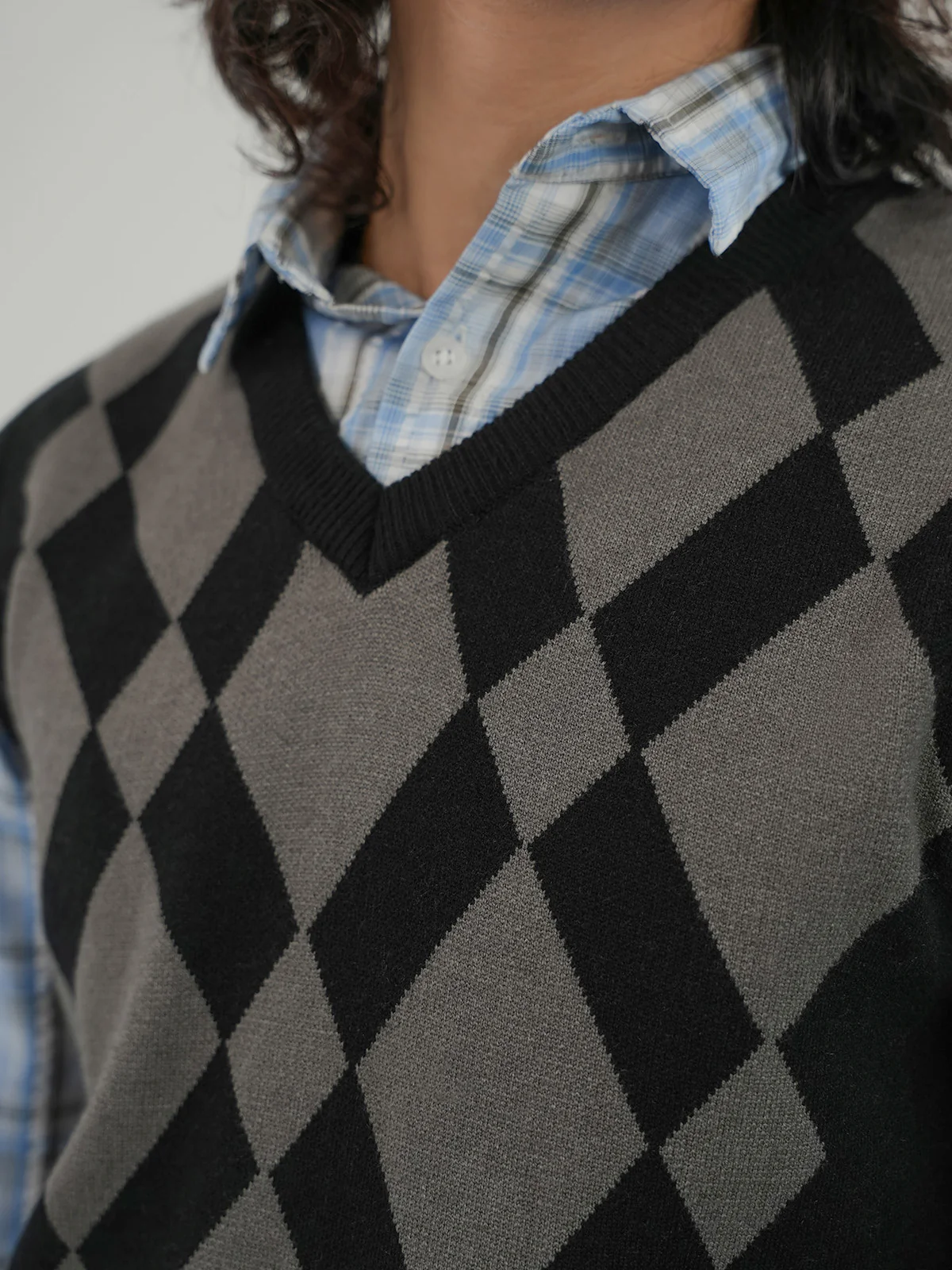 "AMORY" Regular Fit Yarn Dyed Sweater - Image 4
