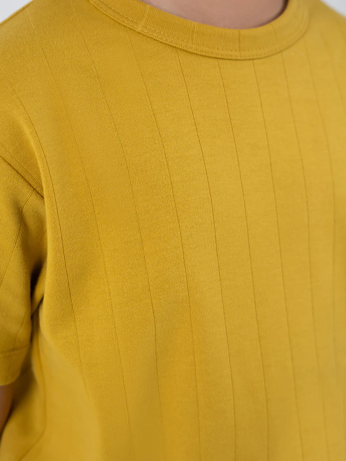 "ANAND" Basic Regular Fit Interlock T-Shirt - Image 4