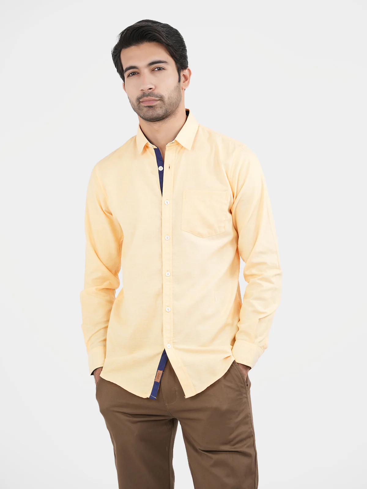 "ANANKIZ" Casual Cotton Slim Fit Shirt - Image 3