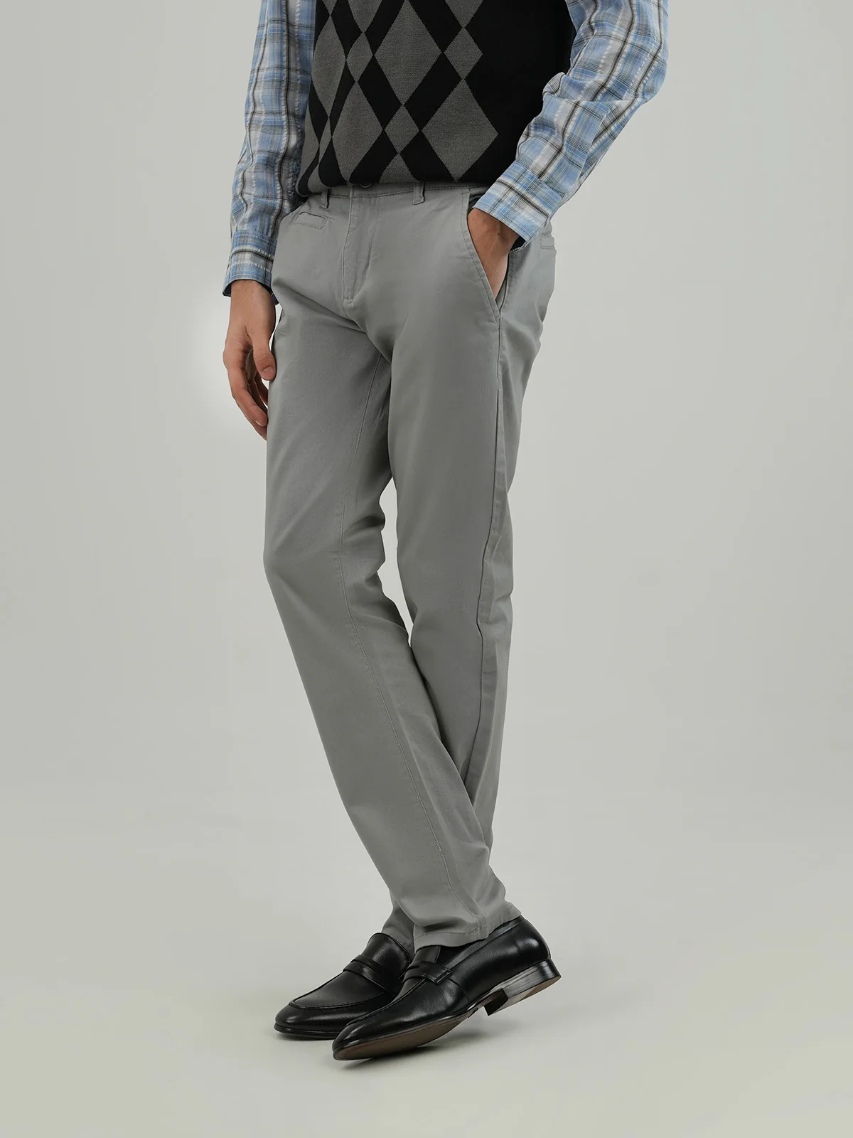 "ANATOLE" Casual Slim Fit Twill Chino - Image 2