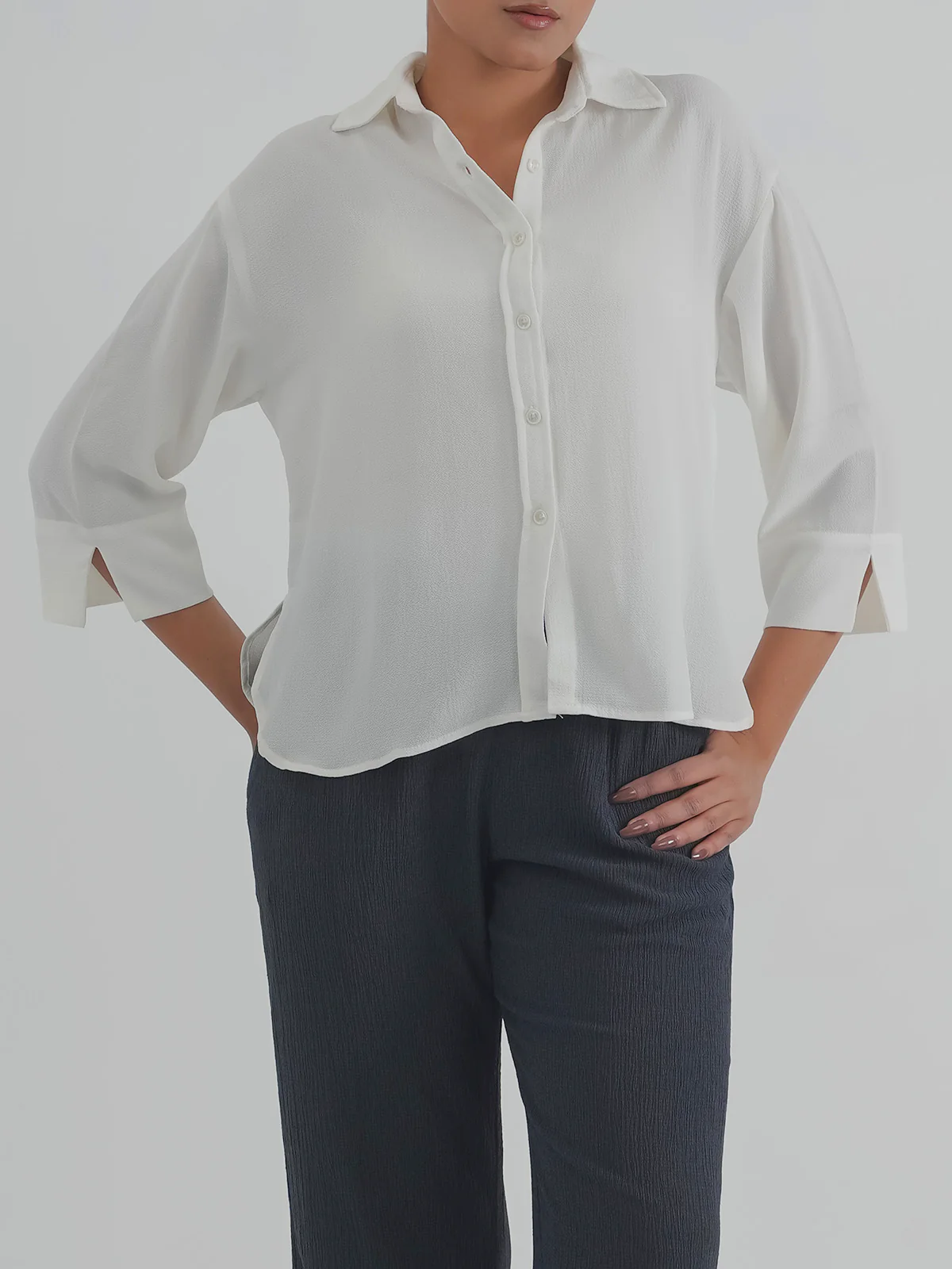 "ANEEZ" Basic Regular Fit Cotton Top - Image 2