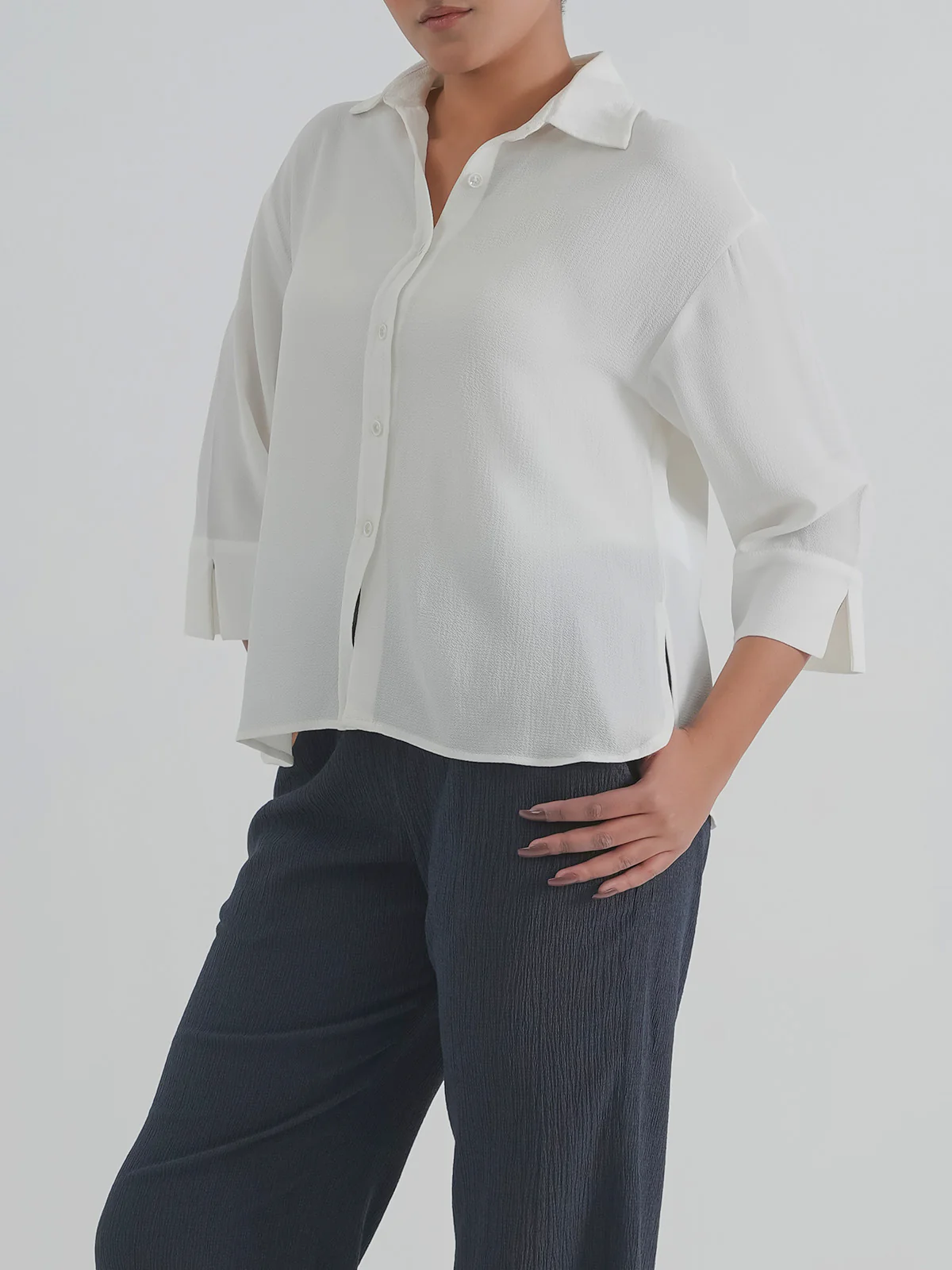 "ANEEZ" Basic Regular Fit Cotton Top - Image 4