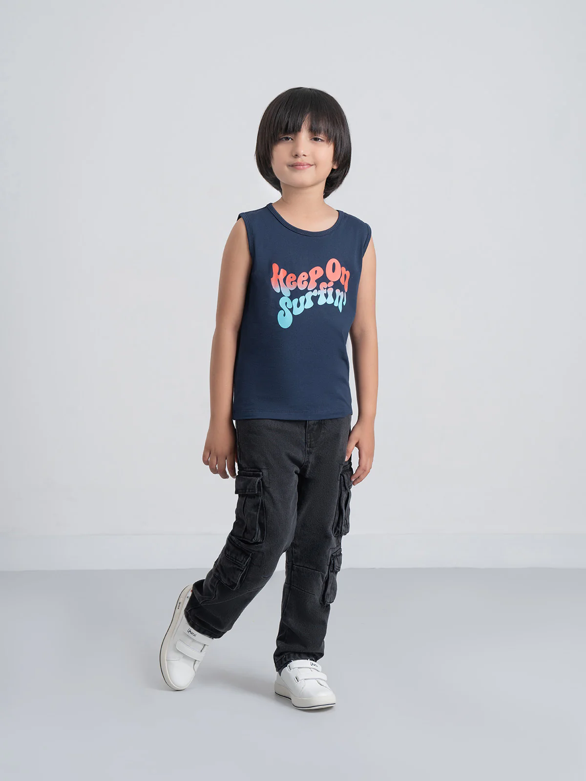 "ANIELA" Graphic Regular Fit Tank Top