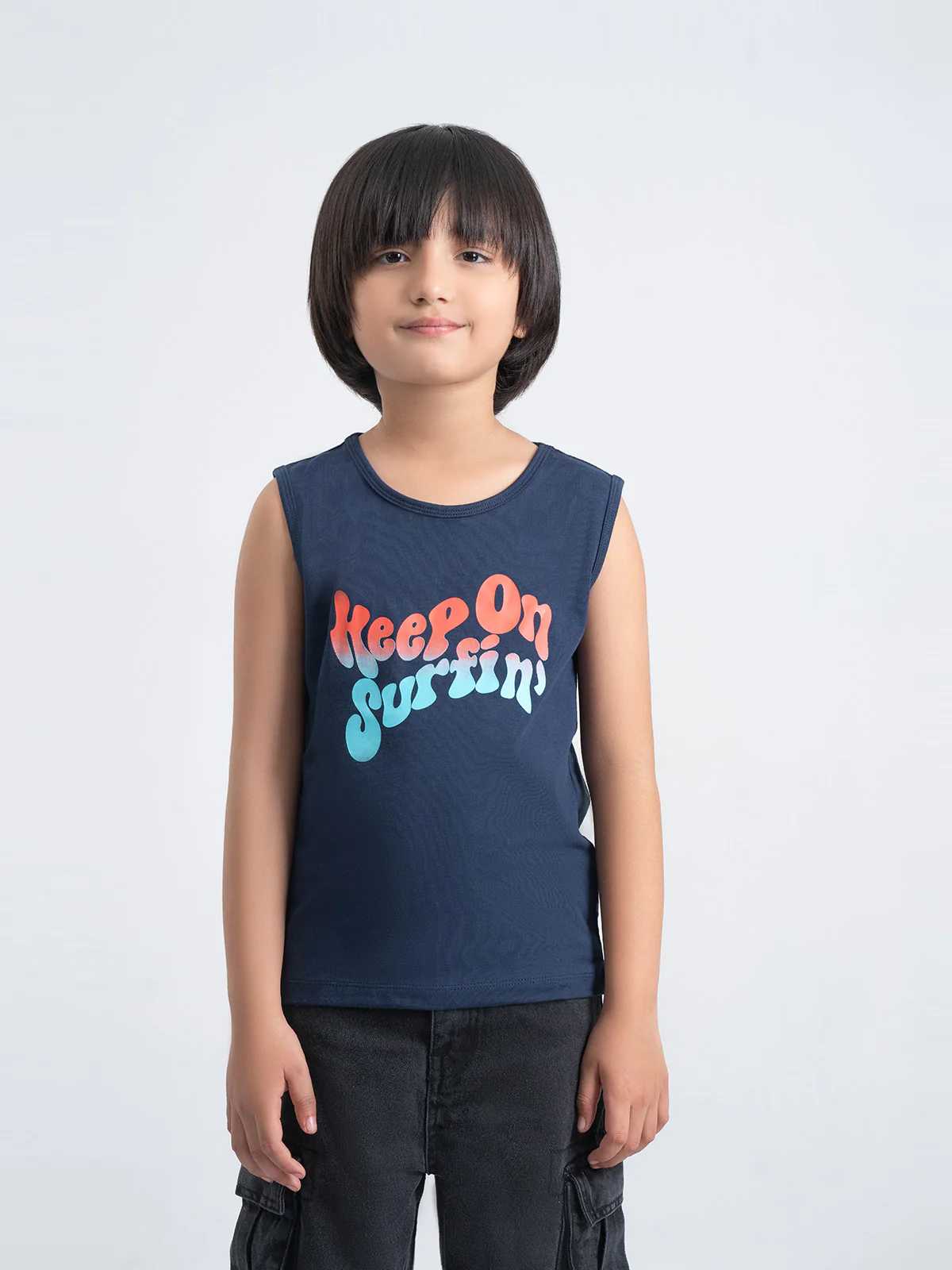 "ANIELA" Graphic Regular Fit Tank Top - Image 2