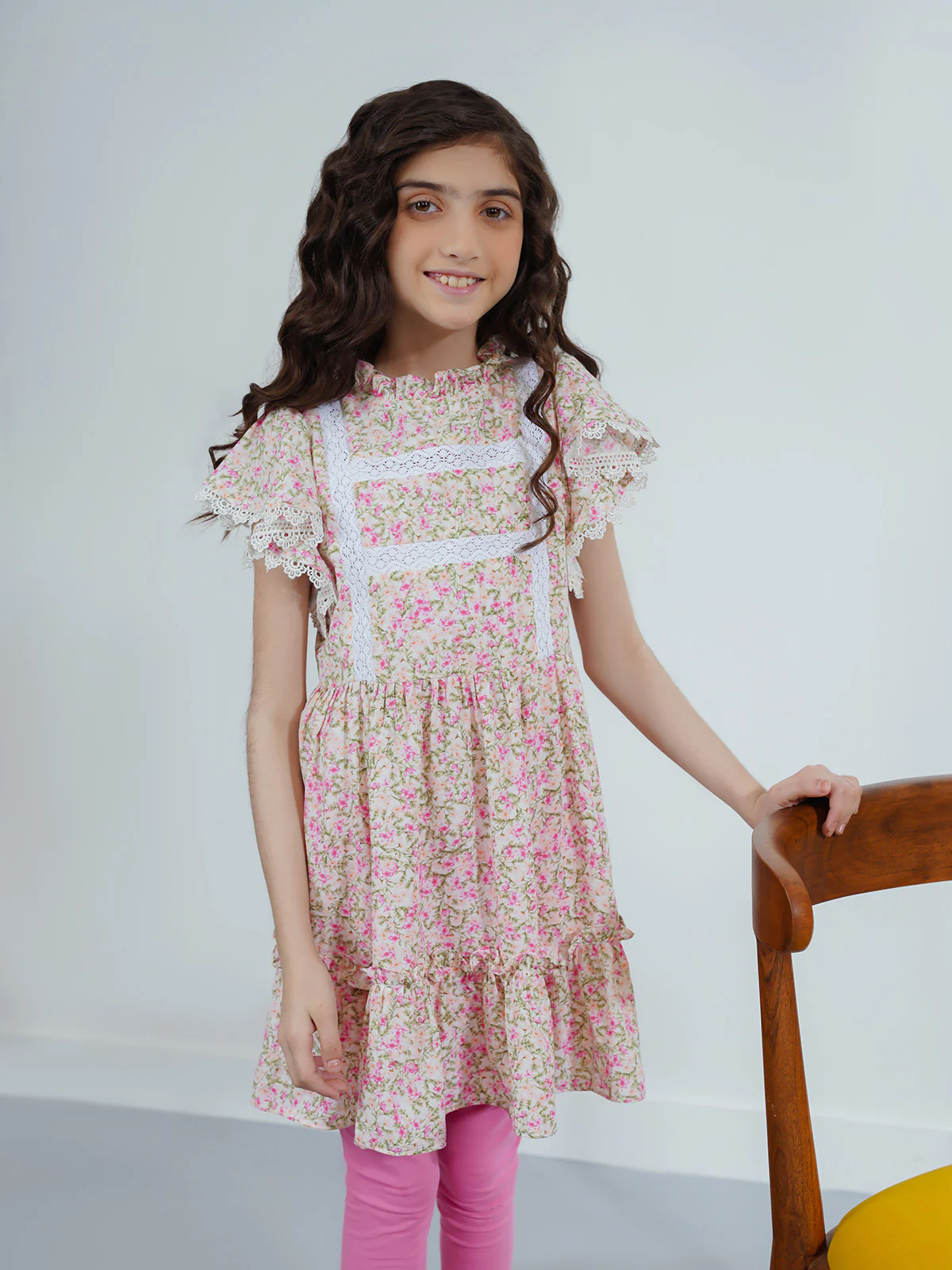 "ANIELO" Beautiful Printed Cotton Dress - Image 2