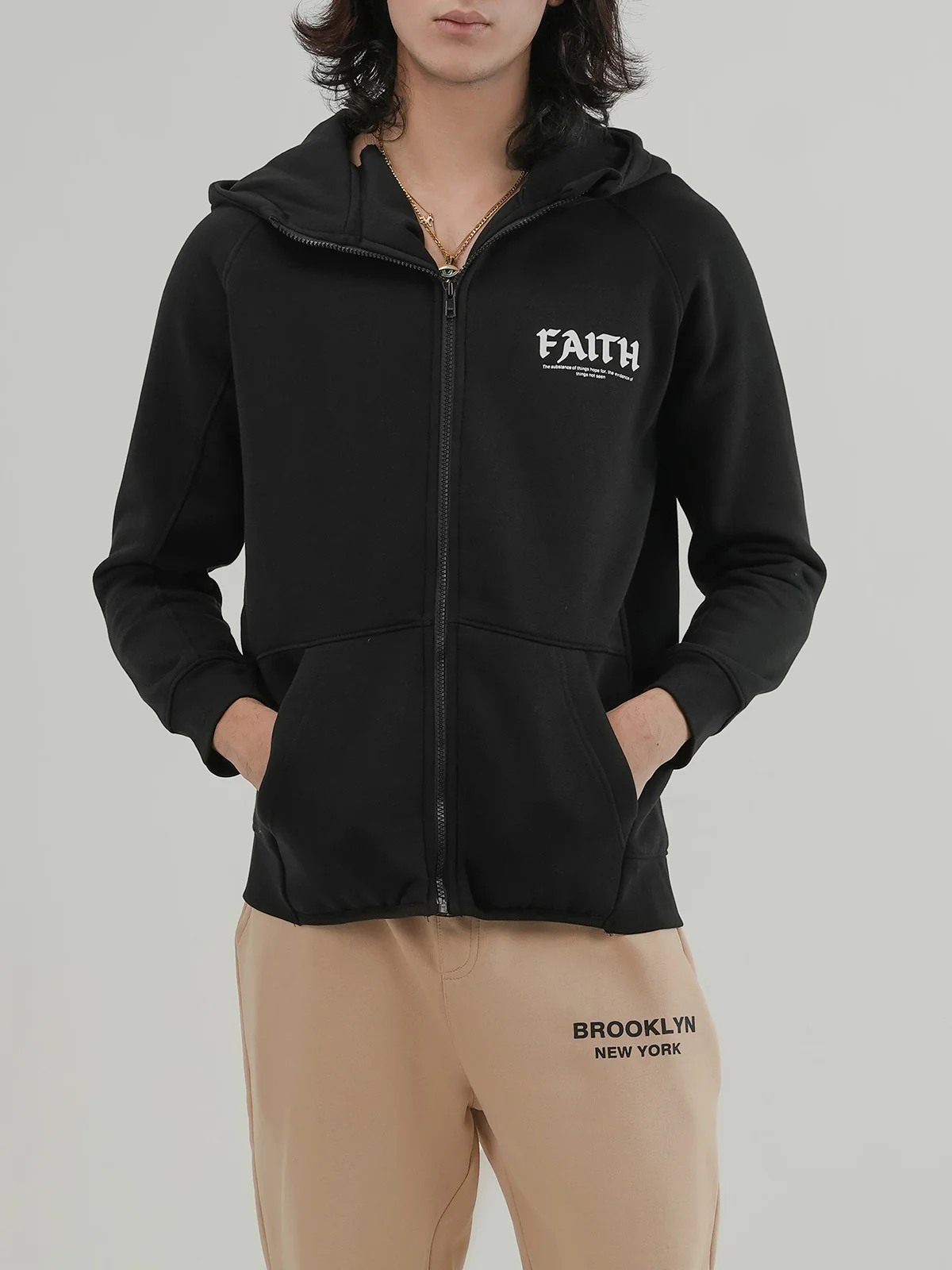 "ANNOT" Warm Zipper Fleece Hoodie