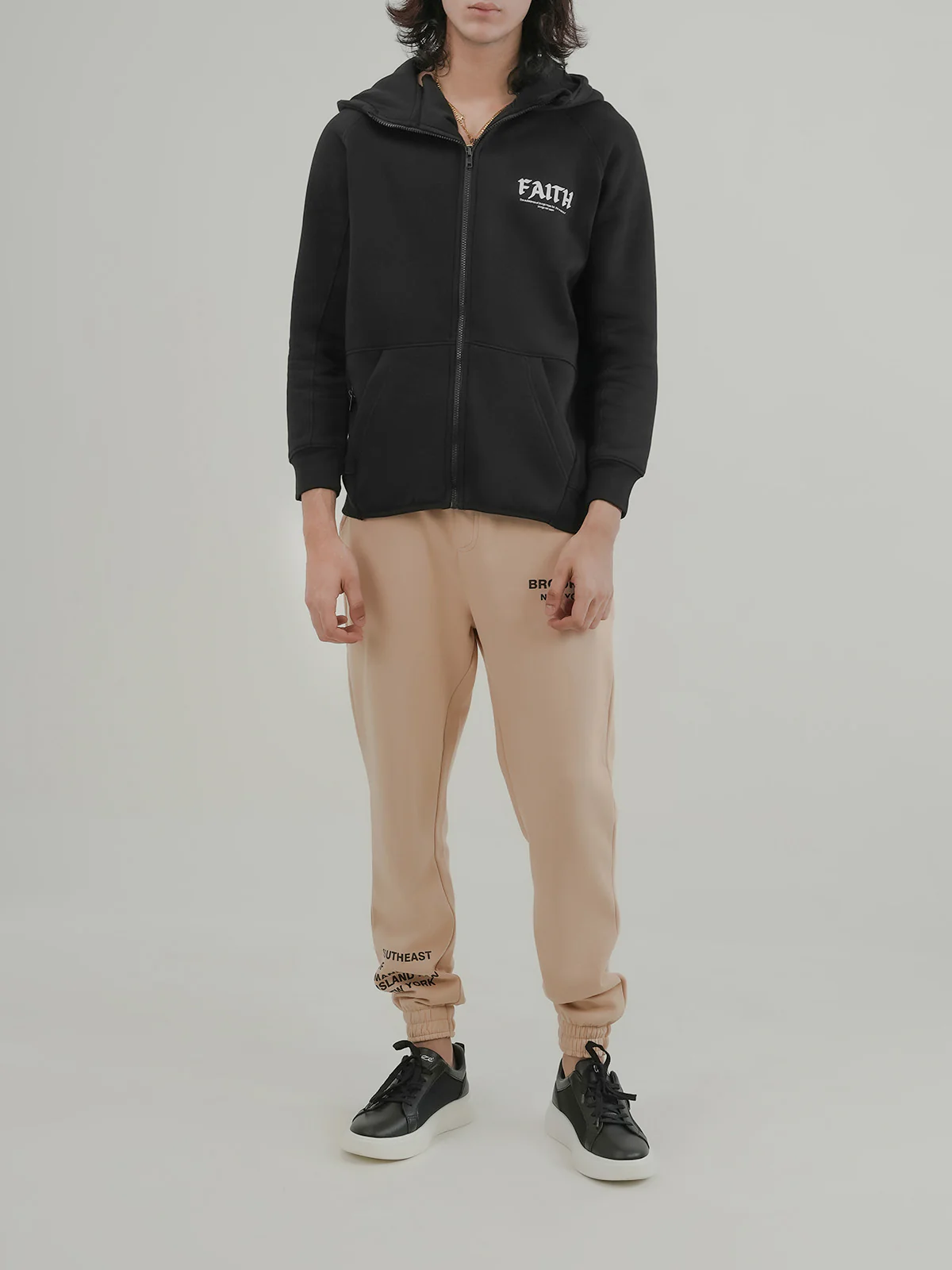 "ANNOT" Warm Zipper Fleece Hoodie - Image 2
