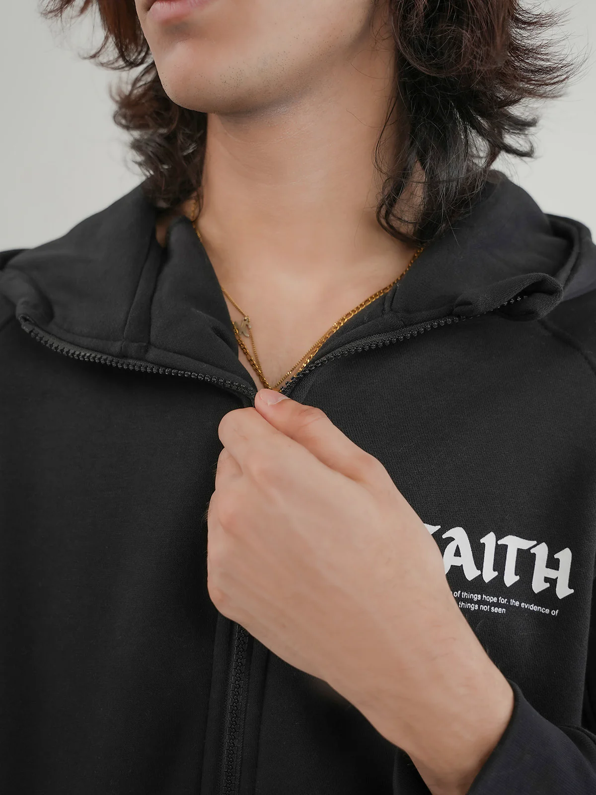 "ANNOT" Warm Zipper Fleece Hoodie - Image 4