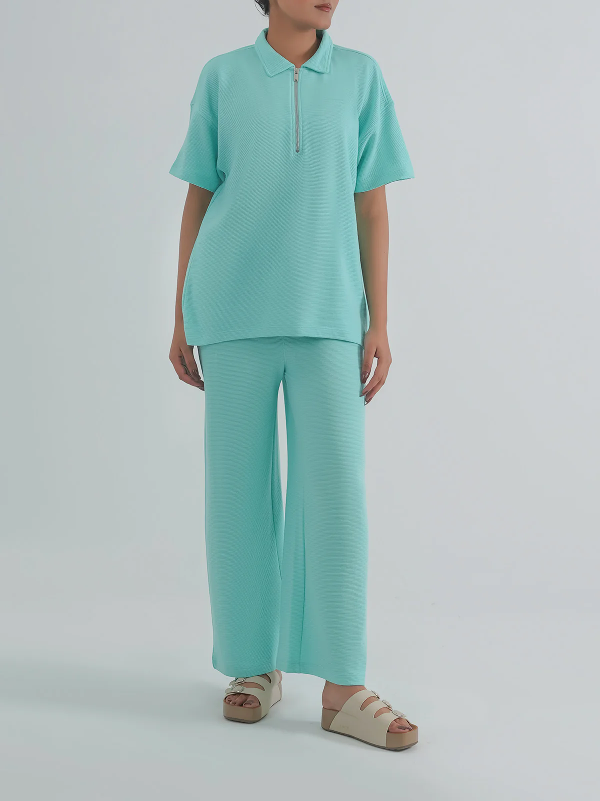"ANOUK" Textured Jacquard Co Ord Set - Image 2