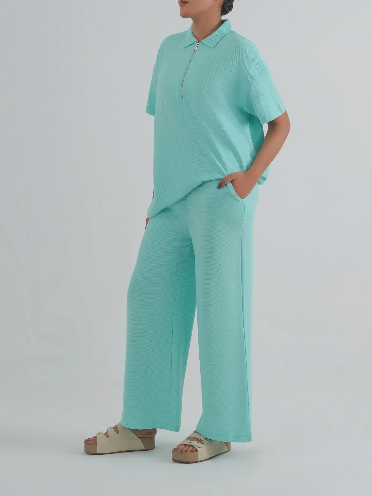 "ANOUK" Textured Jacquard Co Ord Set - Image 4