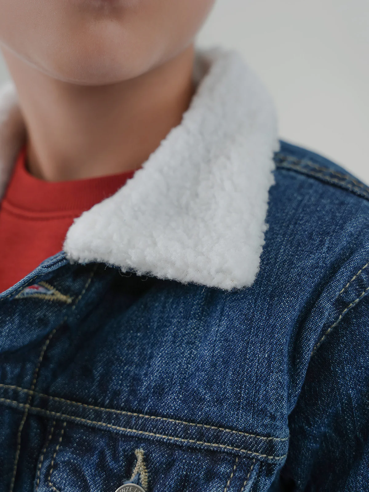 "ANSELM" Trendy Regular Denim Jacket - Image 4
