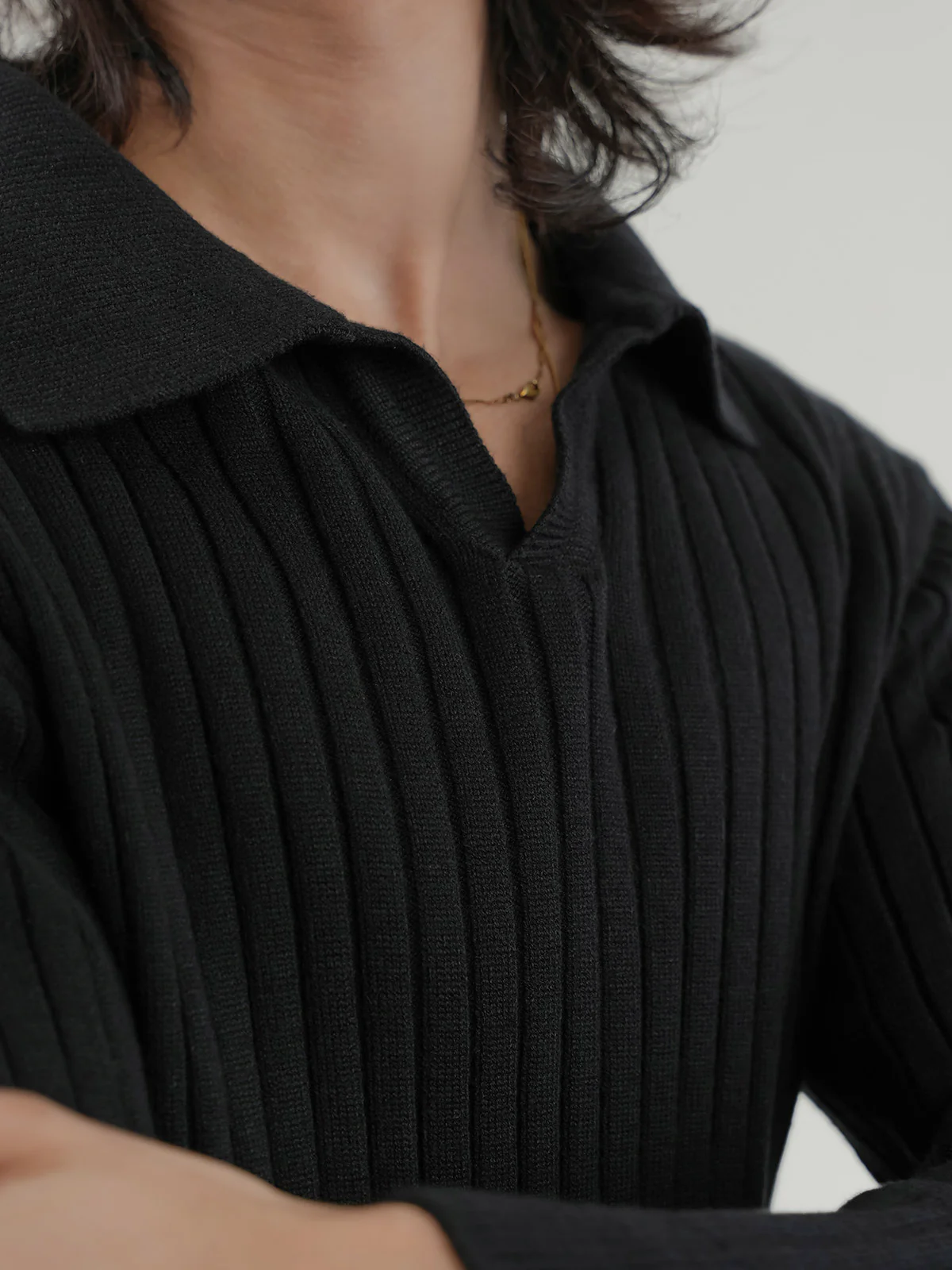 "ANSLEY" Regular Fit Textured Sweater - Image 3