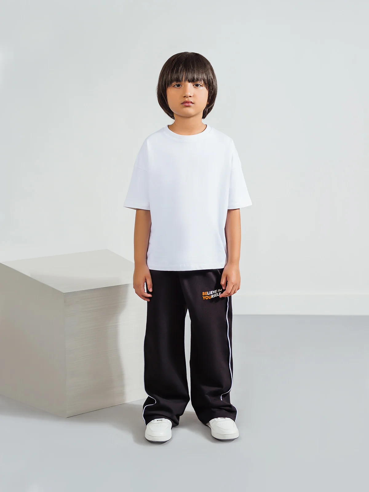"ANZU" Regular Fit Black Graphic Trouser - Image 2