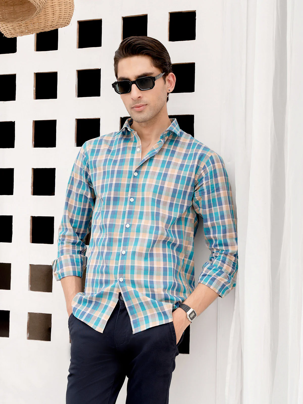 "APHAEL" Regular Fit Cotton Casual Shirt - Image 6