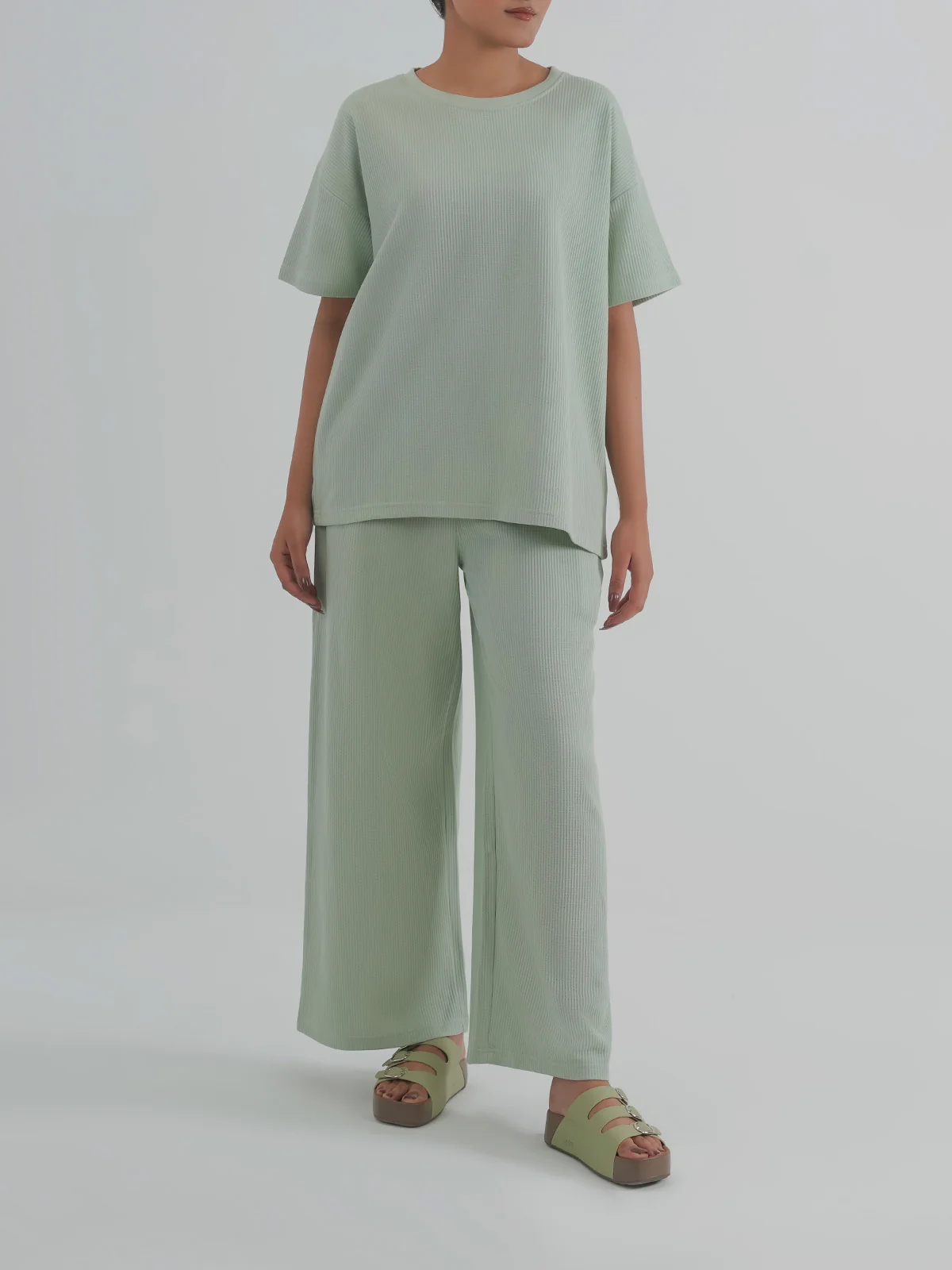 "AQUILA" Drop Shoulder Jacquard Co Ord Set - Image 2