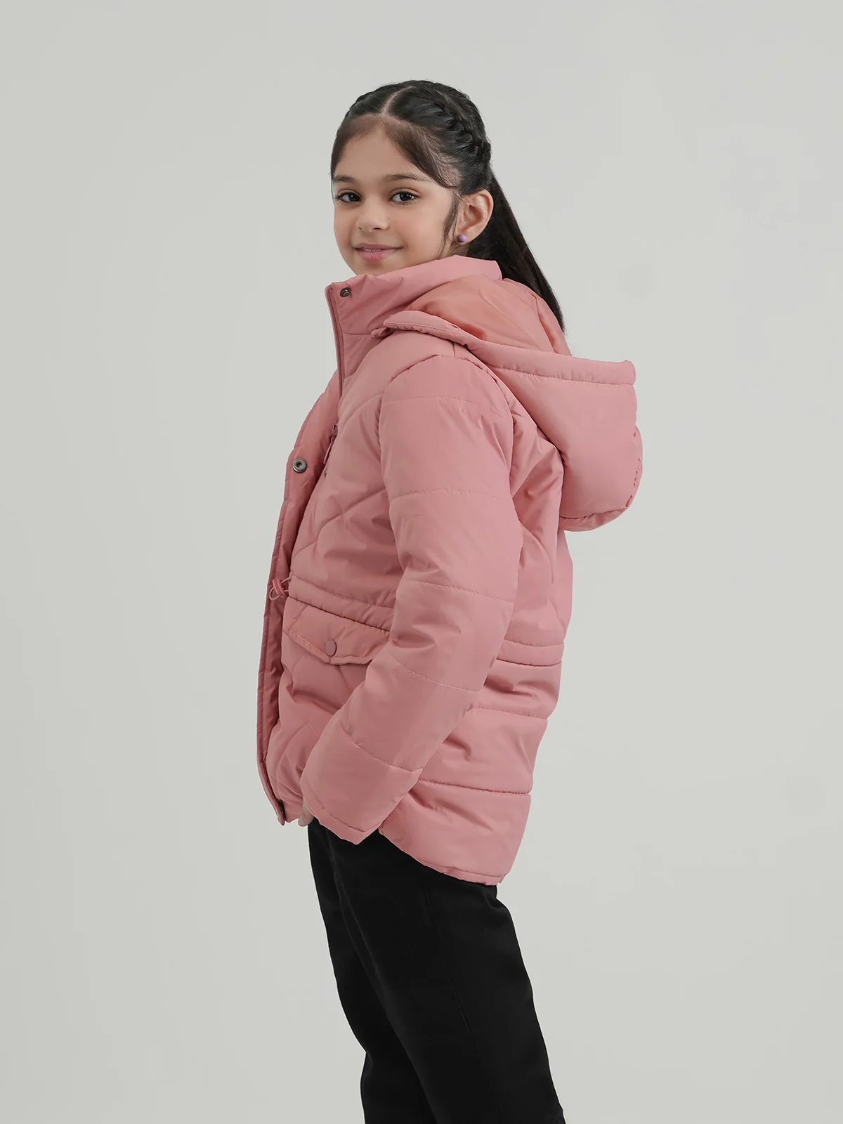 "ARABETH" Hoodie Regular Fit Puffer Jacket - Image 2