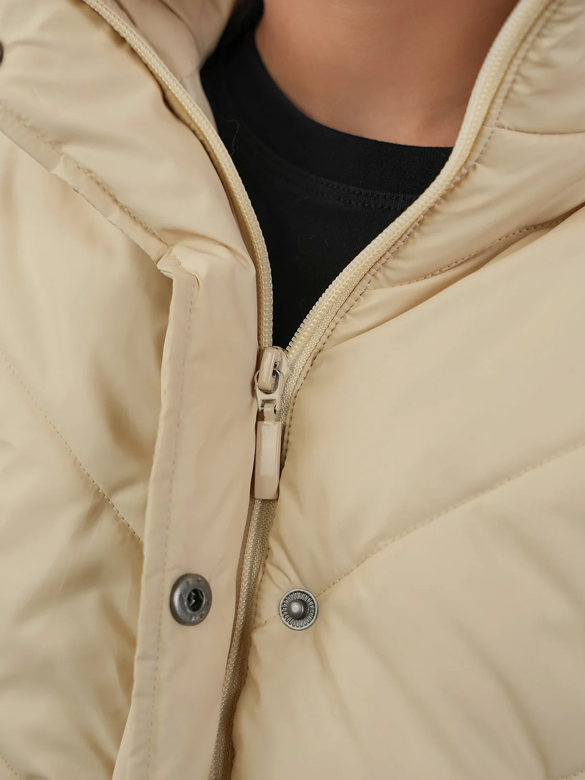 "ARABETH" Hoodie Regular Fit Puffer Jacket - Image 3